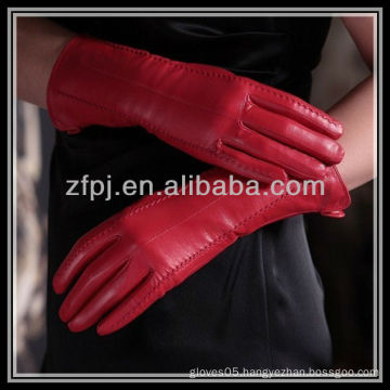 red leather glove manufacture